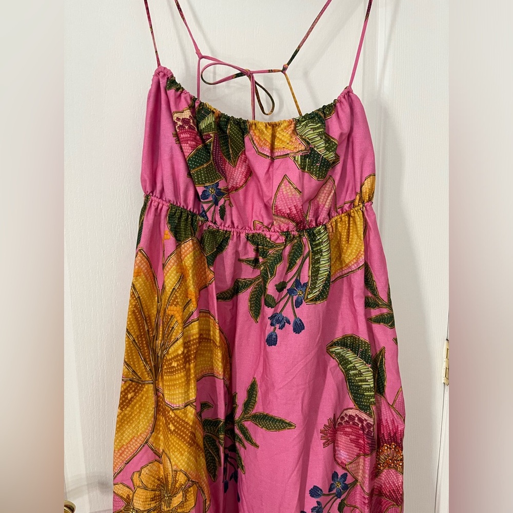FARM Rio Pink Floral Maxi Dress / never worn - Picture 4 of 11